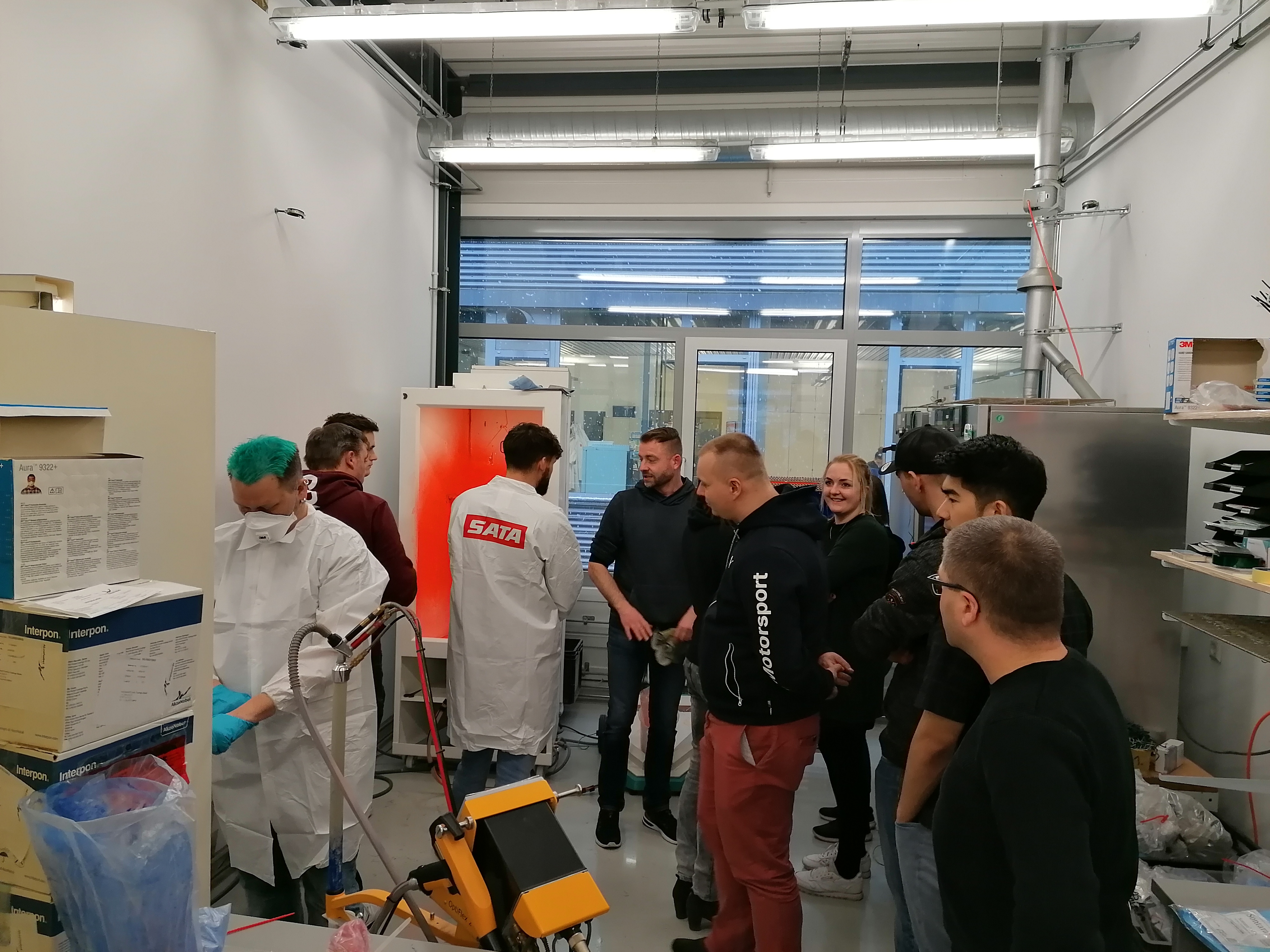 Beschichterschulung Life an der Anlage 